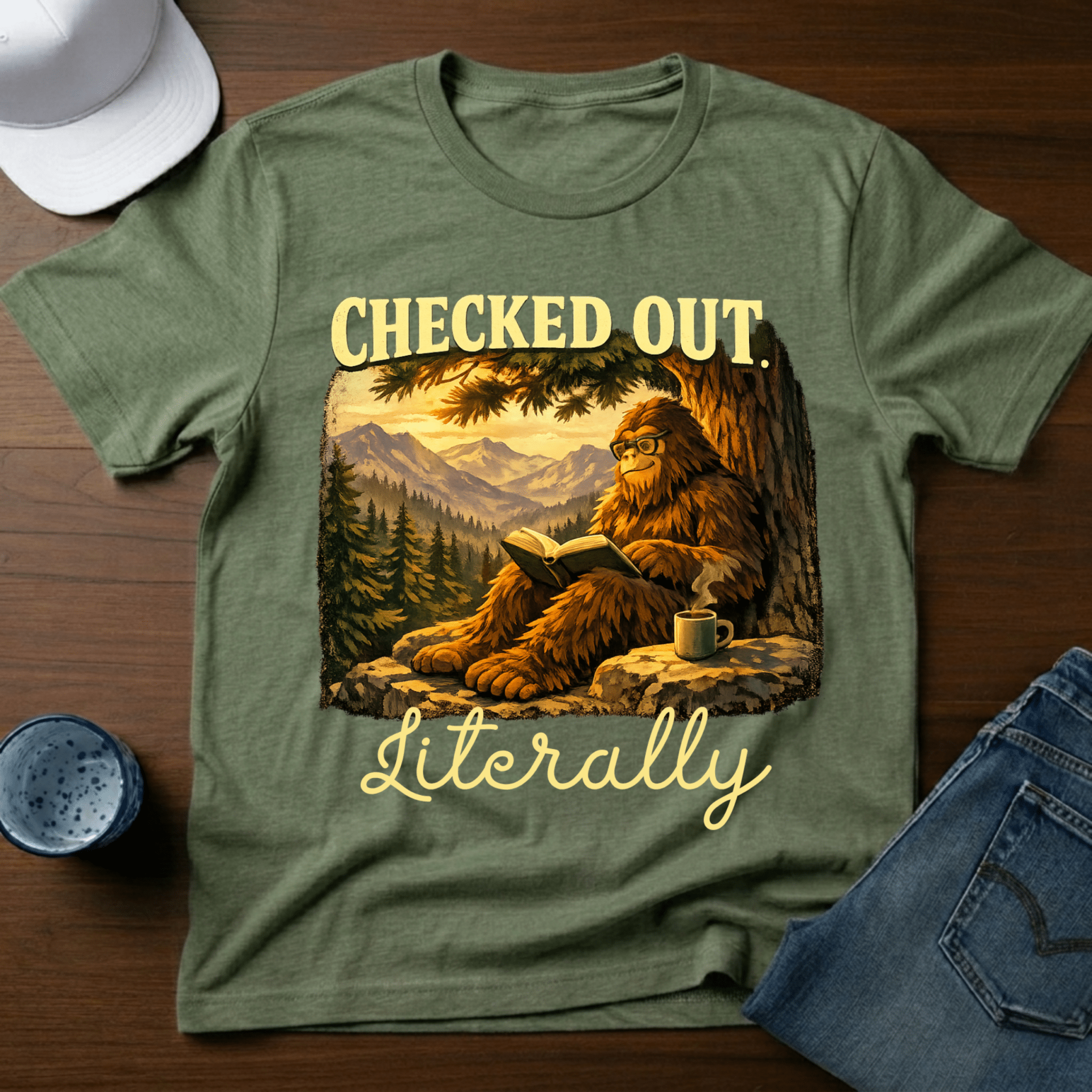 Checked Out. Literally T-Shirt - Deadpan Outdoors Co.