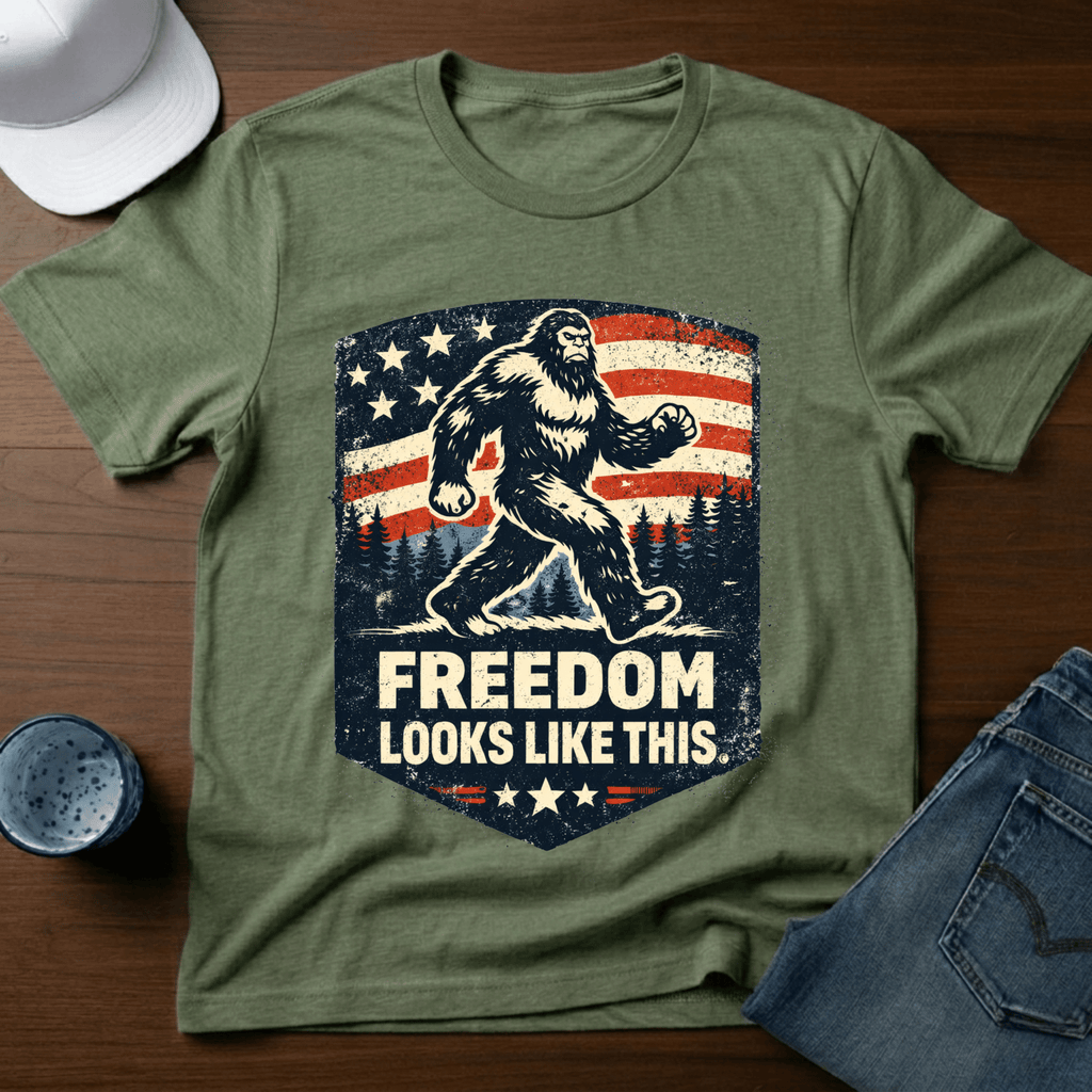 Freedom Looks Like This T-Shirt - Deadpan Outdoors Co.