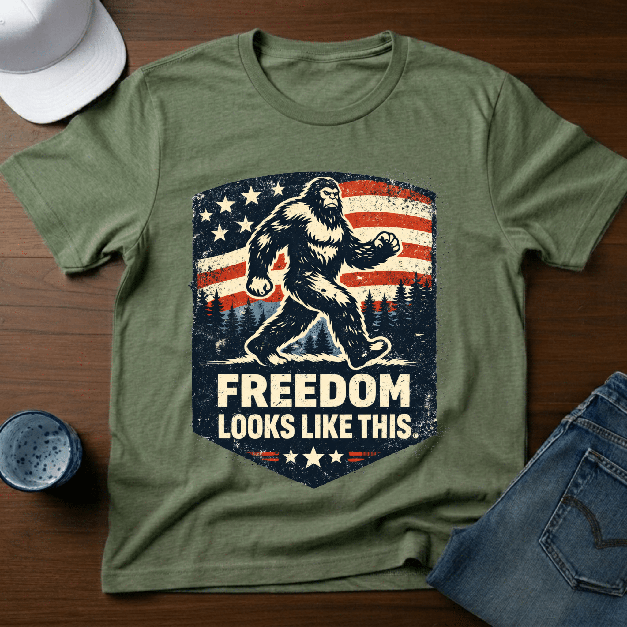 Freedom Looks Like This T-Shirt - Deadpan Outdoors Co.