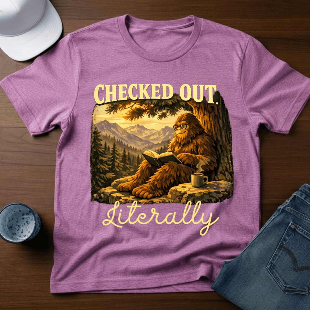 Checked Out. Literally T-Shirt - Deadpan Outdoors Co.