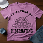 I'D Rather Be Hibernating - Funny Bigfoot Coffee Tee - T-Shirt - Deadpan Outdoors Co.