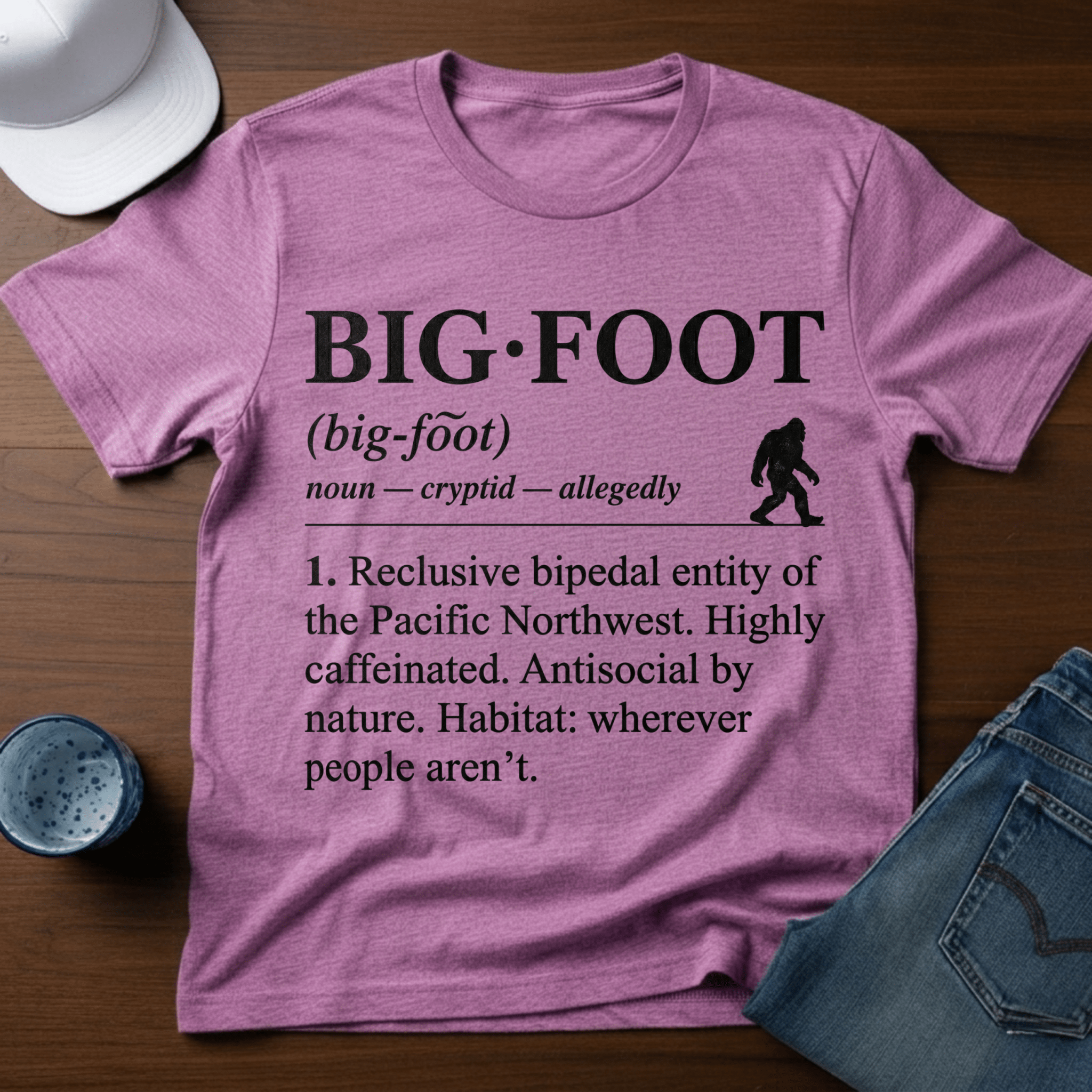 Bigfoot - Dictionary Definition T-Shirt - Deadpan Outdoors Co.