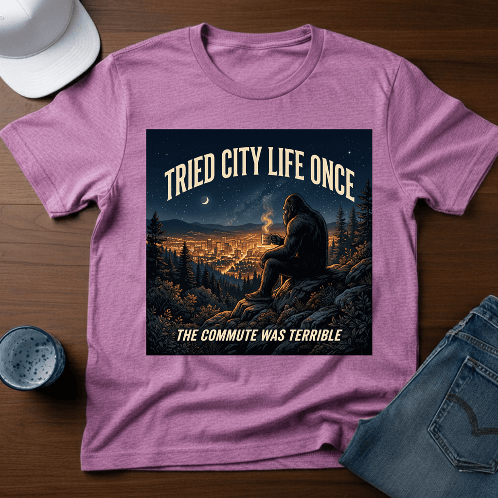 Tried City Life Once - The Commute Was Terrible T-Shirt - Deadpan Outdoors Co.
