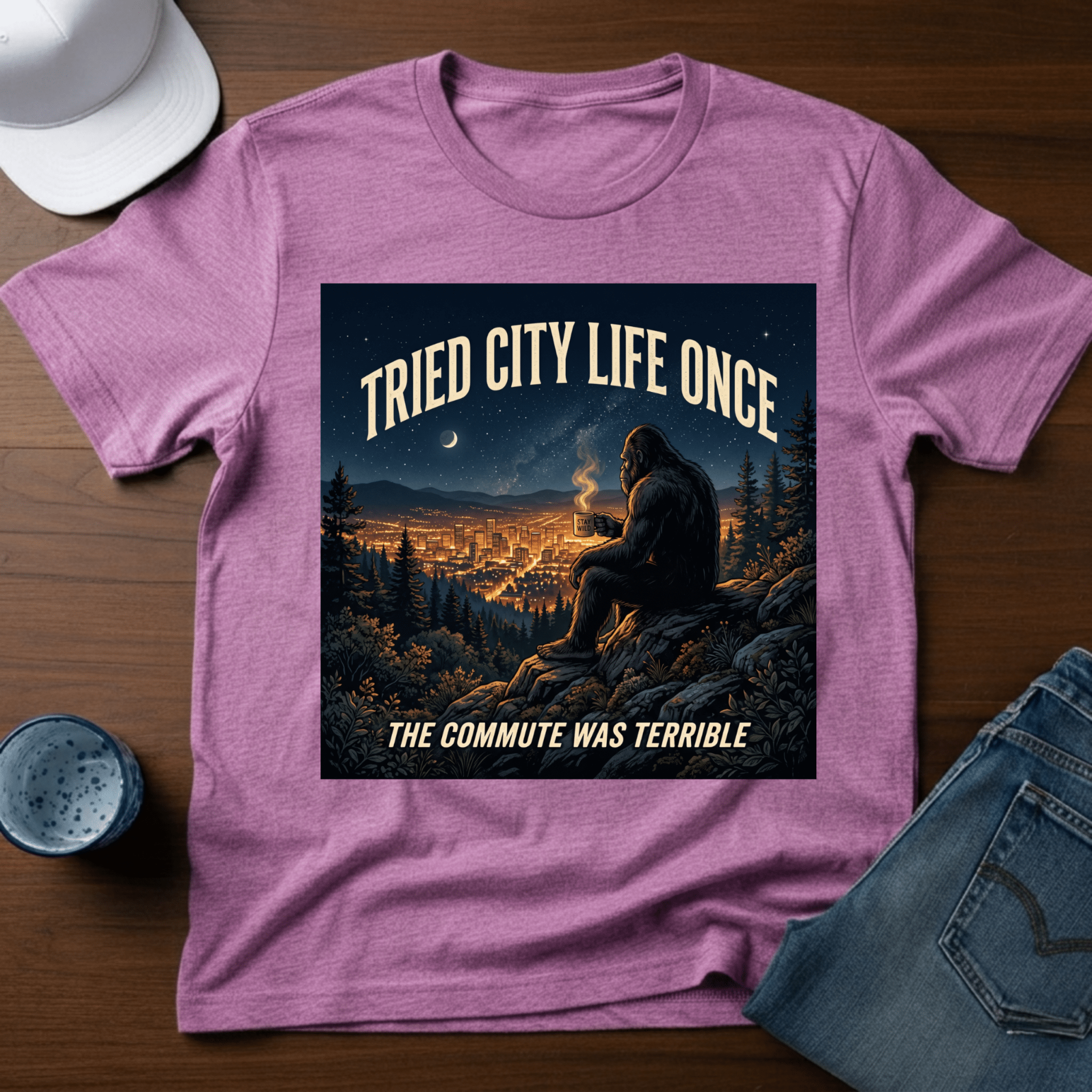 Tried City Life Once - The Commute Was Terrible T-Shirt - Deadpan Outdoors Co.
