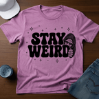 Stay Weird T-Shirt - Bigfoot Humor Tee - Deadpan Outdoors Co.