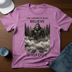 The Legend Is Real - Believe - Bigfoot T-Shirt - Outdoor Bigfoot Tee - Deadpan Outdoors Co.