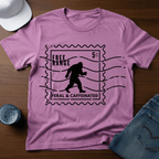 Free Range - Feral & Caffeinated - Bigfoot Stamp T-Shirt - Deadpan Outdoors Co.