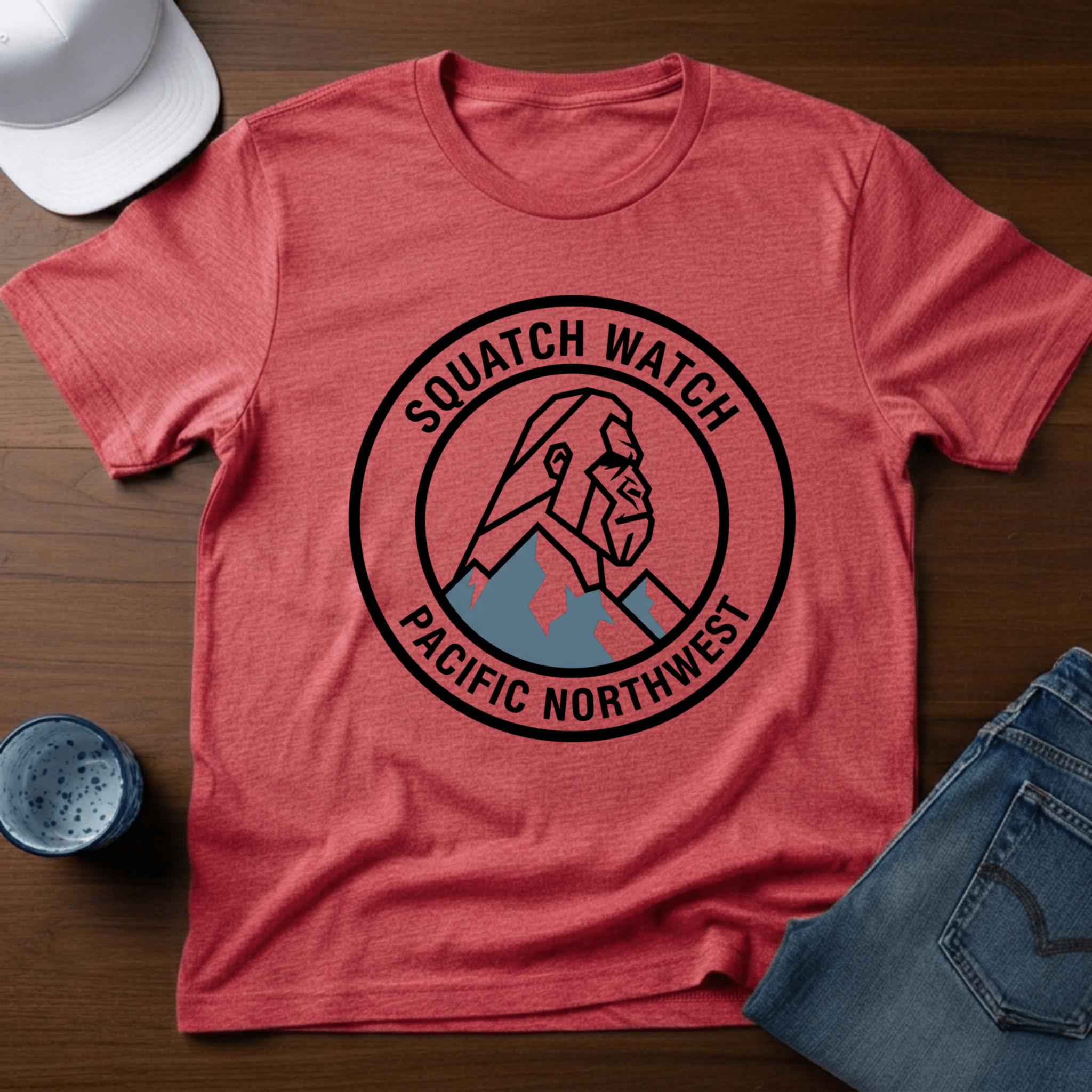 Squatch Watch Pacific Northwest T-Shirt - Deadpan Outdoors Co.