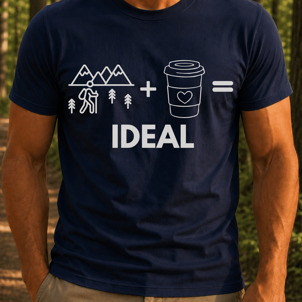Hiking + Coffee = Ideal Tee - Deadpan Outdoors Co.