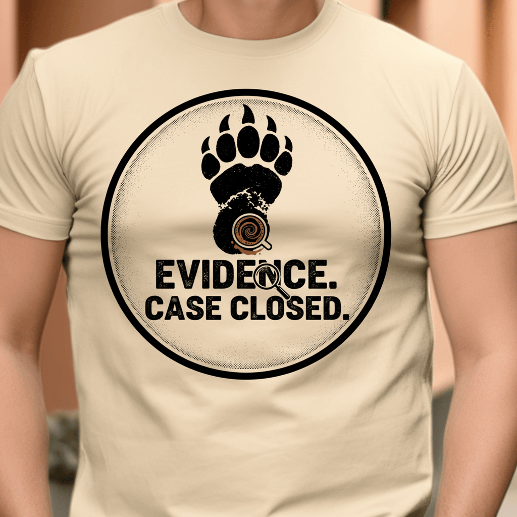 Evidence. Case Closed - Gildan Tee - Deadpan Outdoors Co.
