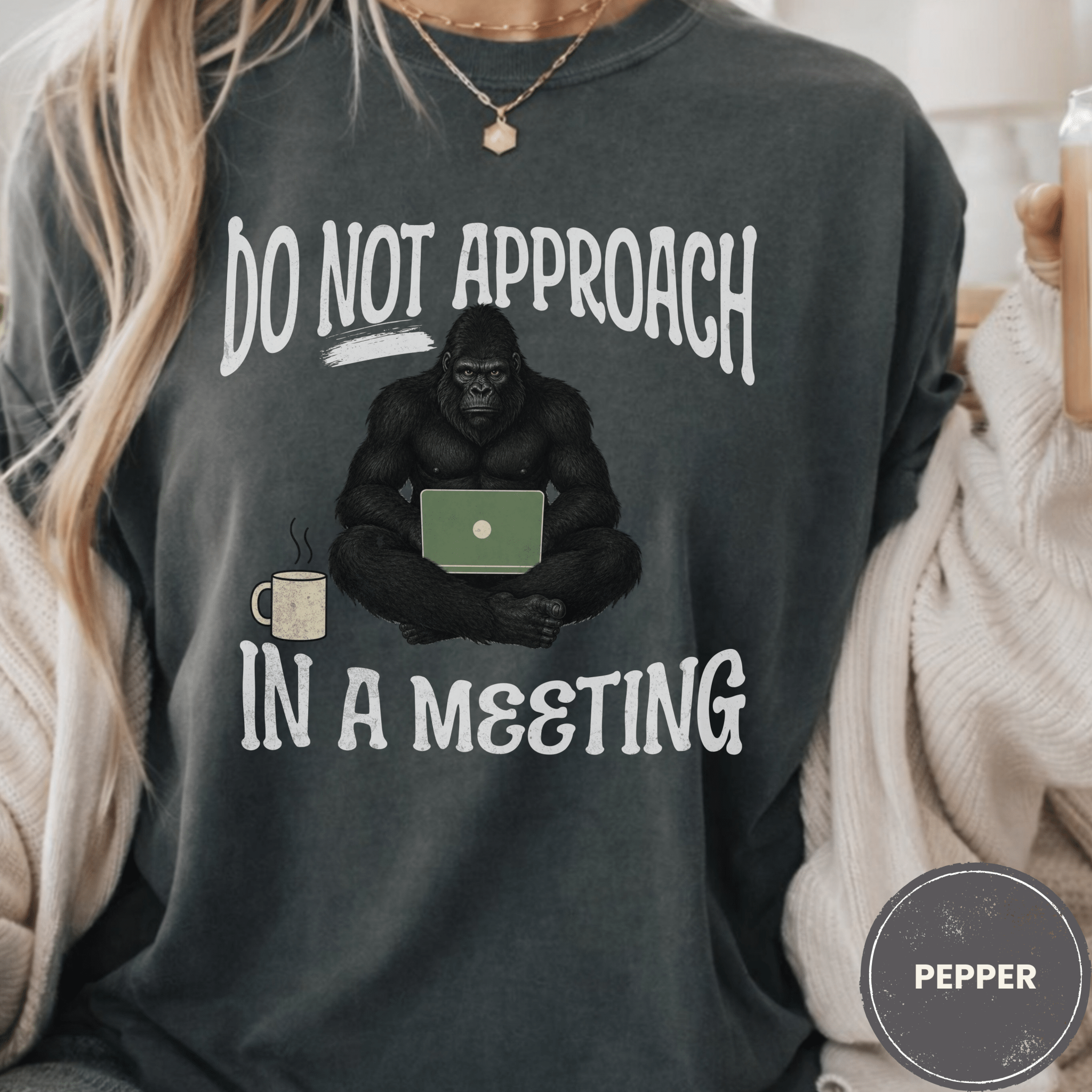 Comfort Colors® Do Not Approach- In a Meeting Tee - Deadpan Outdoors Co.