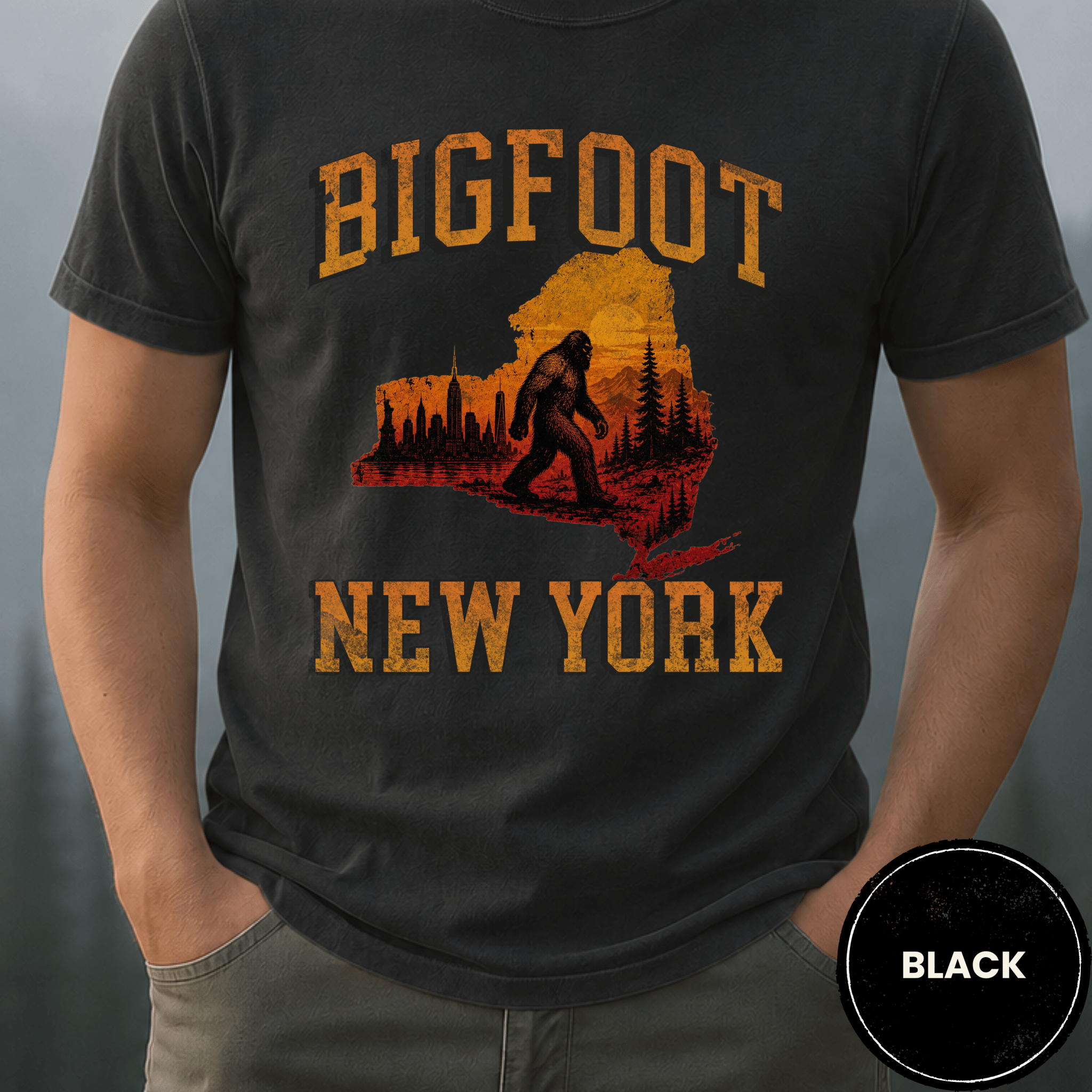 Comfort Colors® Bigfoot New York State Tee - Deadpan Outdoors Co.