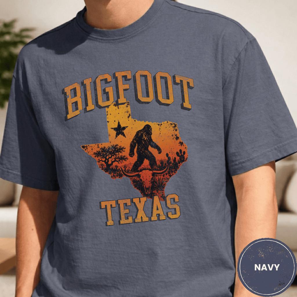 Comfort Colors® Bigfoot Texas State Tee - Deadpan Outdoors Co.