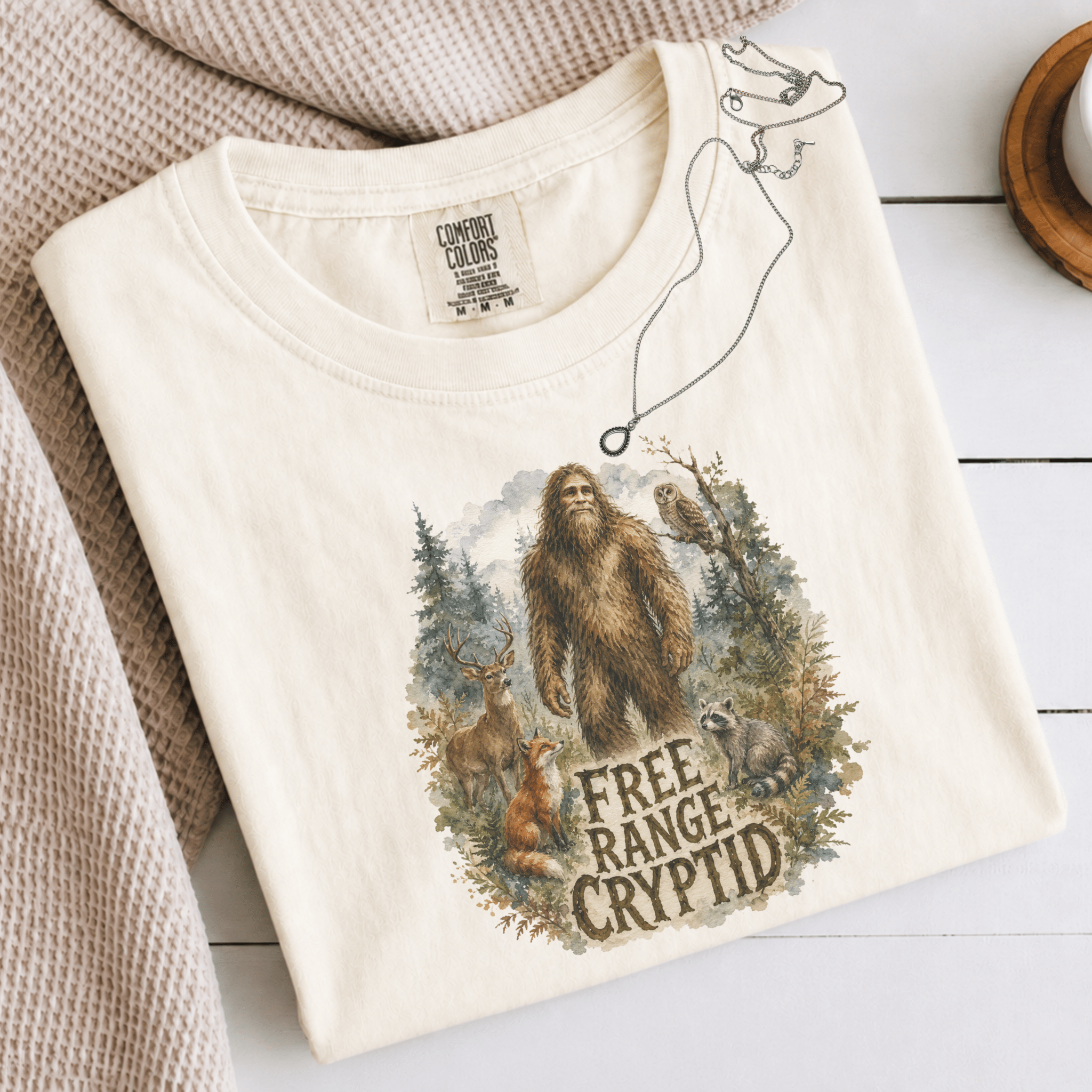 Comfort Colors® Forest and Grind Boho Bigfoot Tee - Deadpan Outdoors Co.