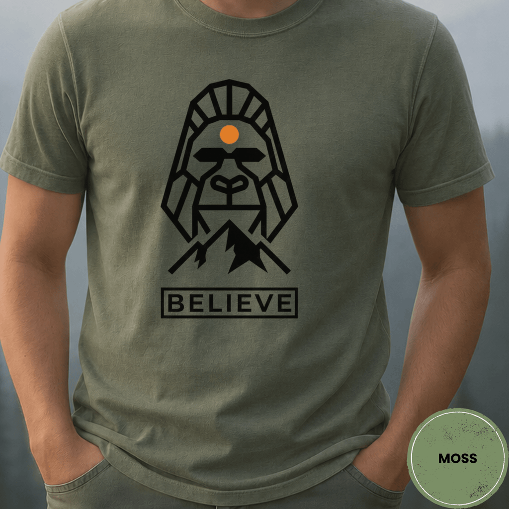 Comfort Colors® Believe Bigfoot Tee - Deadpan Outdoors Co.