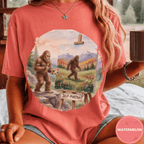 Bigfoot Self Portrait Shirt, Funny Sasquatch Watercolor Tee, Cryptid Lover Gift, Blurry Bigfoot Humor Shirt, PNW Sasquatch Tee - Deadpan Outdoors Co.