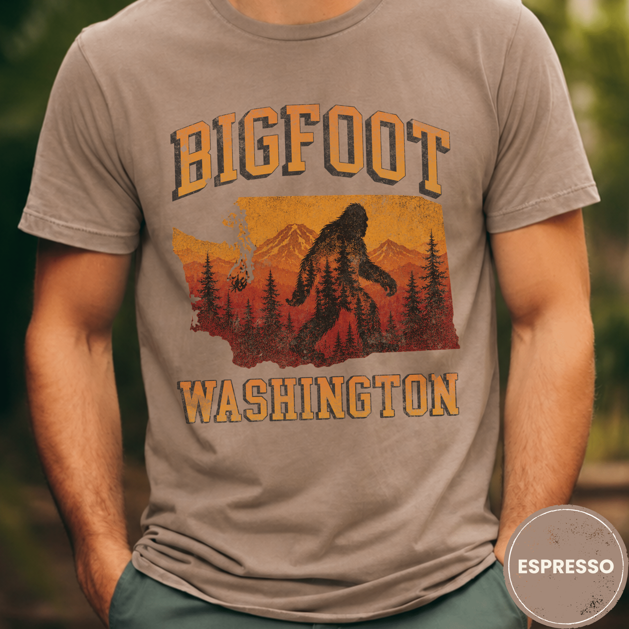 Comfort Colors® Bigfoot Washington State Tee - Deadpan Outdoors Co.