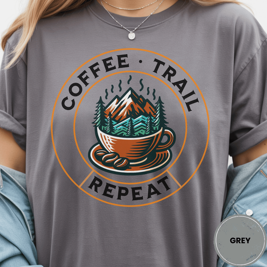 Comfort Colors® Coffee Trail Repeat Tee - Deadpan Outdoors Co.