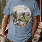 Bigfoot Self Portrait Shirt, Funny Sasquatch Watercolor Tee, Cryptid Lover Gift, Blurry Bigfoot Humor Shirt, PNW Sasquatch Tee - Deadpan Outdoors Co.