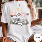 Comfort Colors® Trailer Plus Coffee Equals One Happy Camper Tee - Deadpan Outdoors Co.