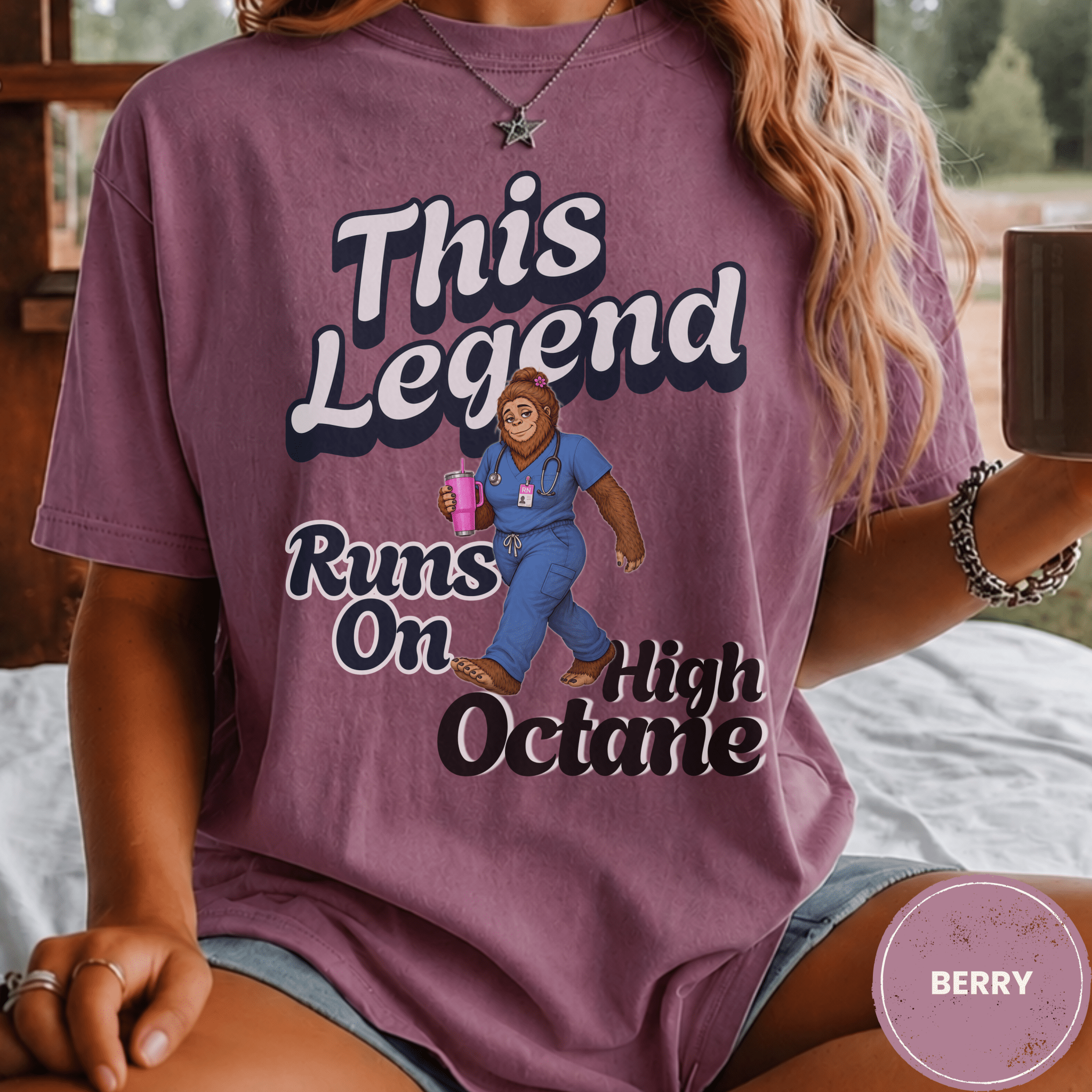 Comfort Colors® This Legend Runs on High Octane Tee - Deadpan Outdoors Co.