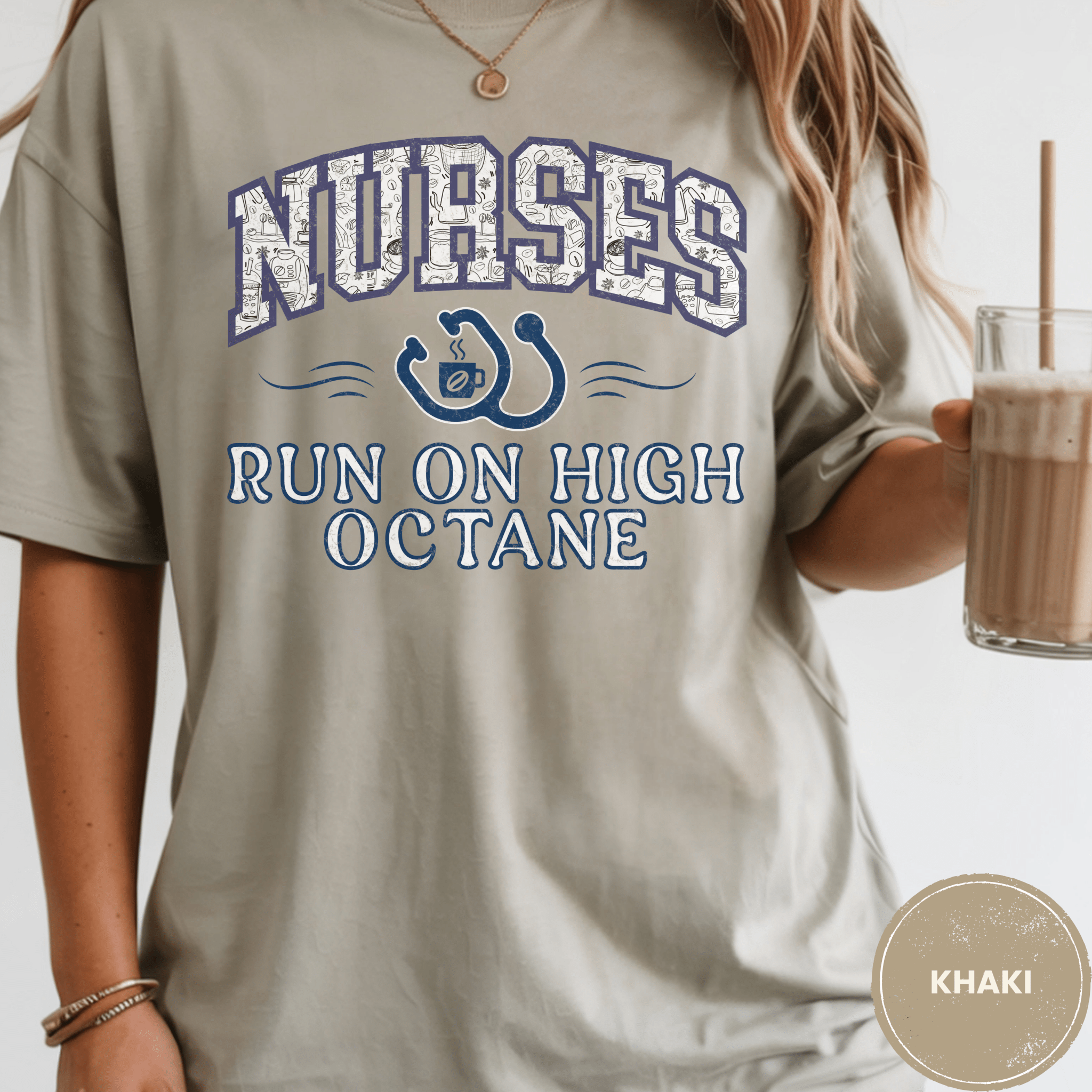 Comfort Colors® Nurses Run on High Octane Tee - Deadpan Outdoors Co.