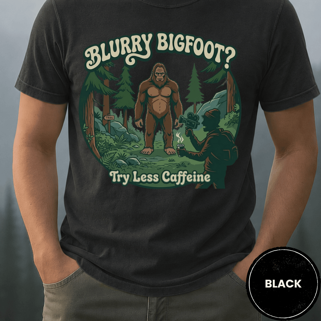 Comfort Colors® Blurry Bigfoot? T-Shirt - Deadpan Outdoors Co.