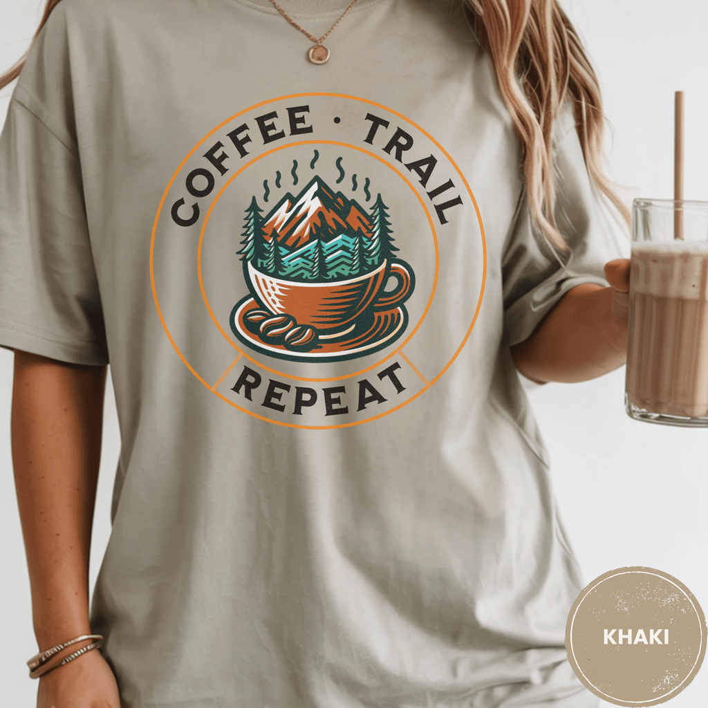 Comfort Colors® Coffee Trail Repeat Tee - Deadpan Outdoors Co.