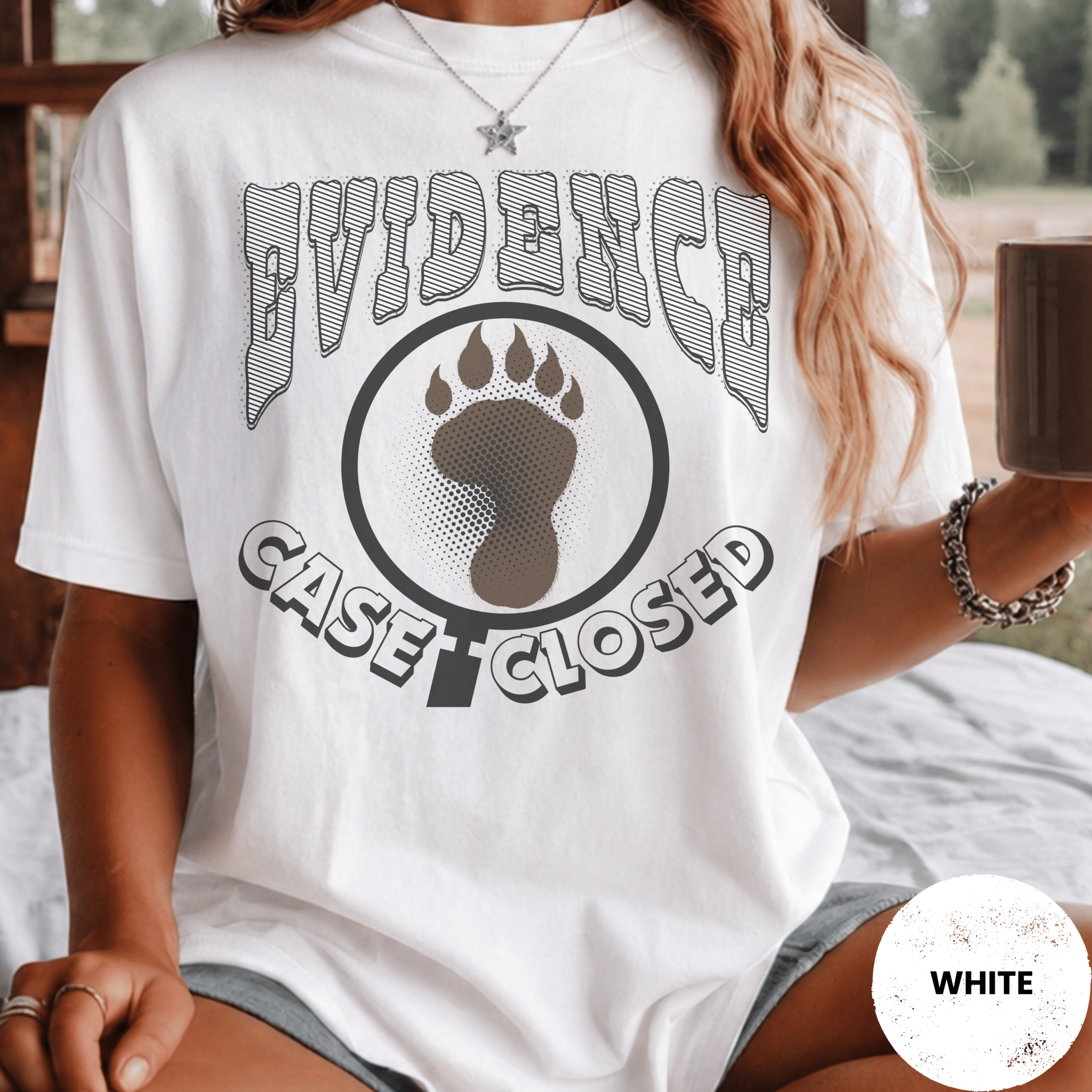Comfort Colors® Evidence Case Closed Bigfoot Tee - Deadpan Outdoors Co.
