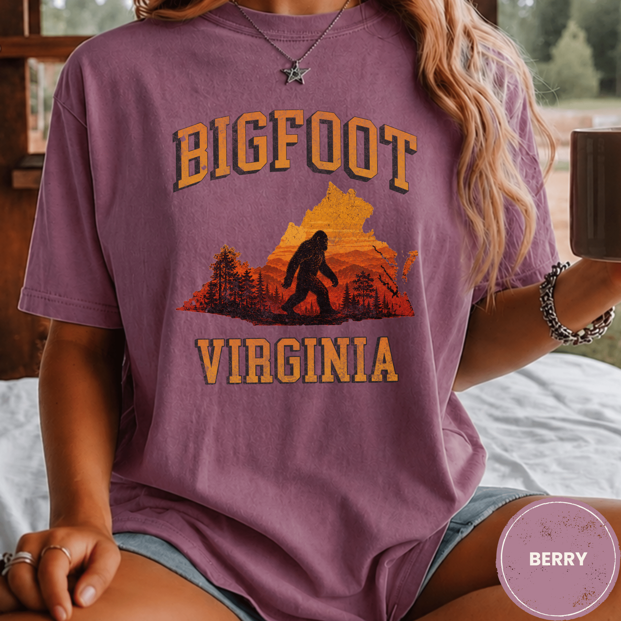 Comfort Colors® Bigfoot Virginia State Tee - Deadpan Outdoors Co.