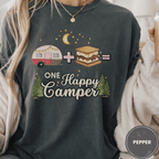 Comfort Colors® Trailer Plus S'Mores Equals One Happy Camper Tee - Deadpan Outdoors Co.