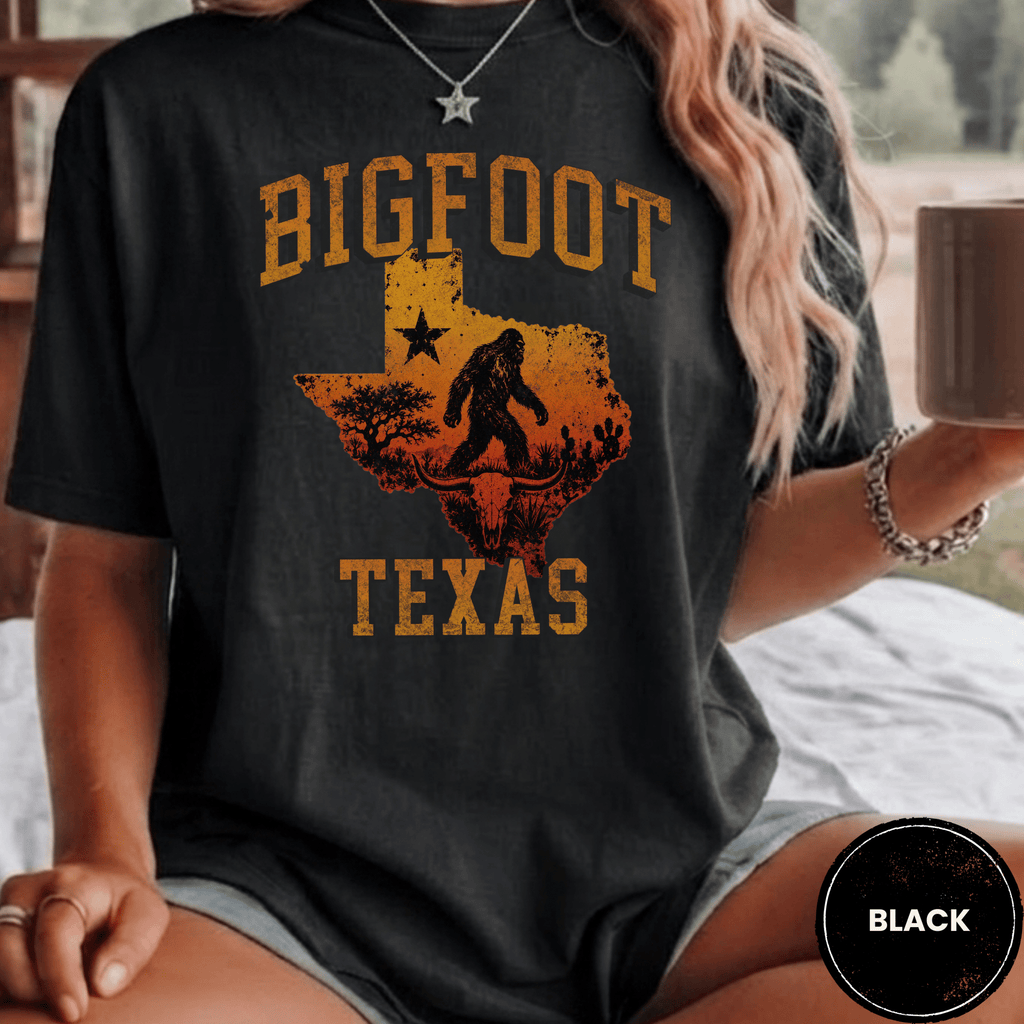 Comfort Colors® Bigfoot Texas State Tee - Deadpan Outdoors Co.