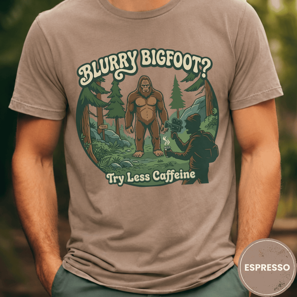 Comfort Colors® Blurry Bigfoot? T-Shirt - Deadpan Outdoors Co.