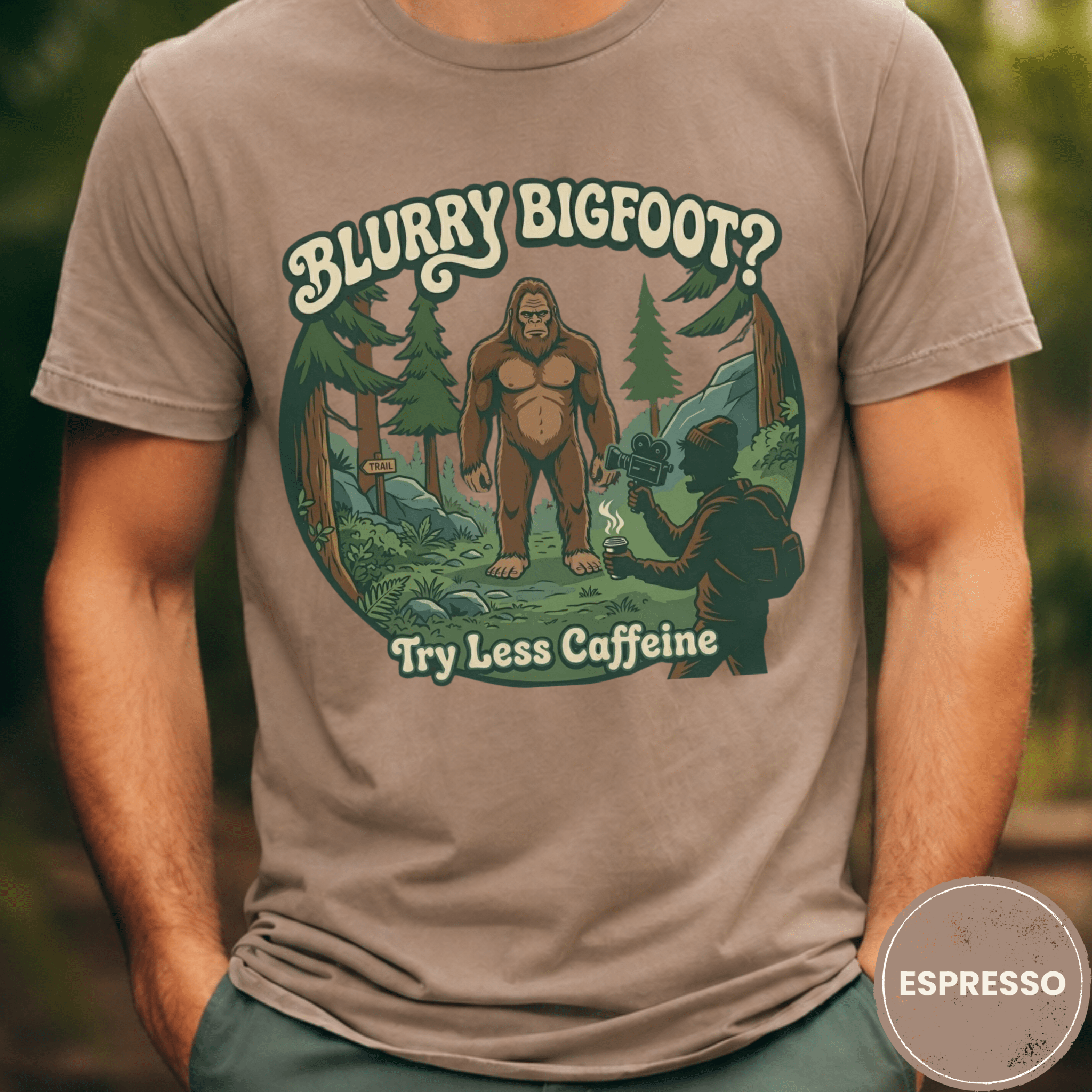Comfort Colors® Blurry Bigfoot? T-Shirt - Deadpan Outdoors Co.