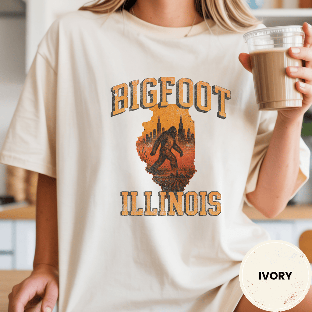 Comfort Colors® Bigfoot Illinois State Tee - Deadpan Outdoors Co.
