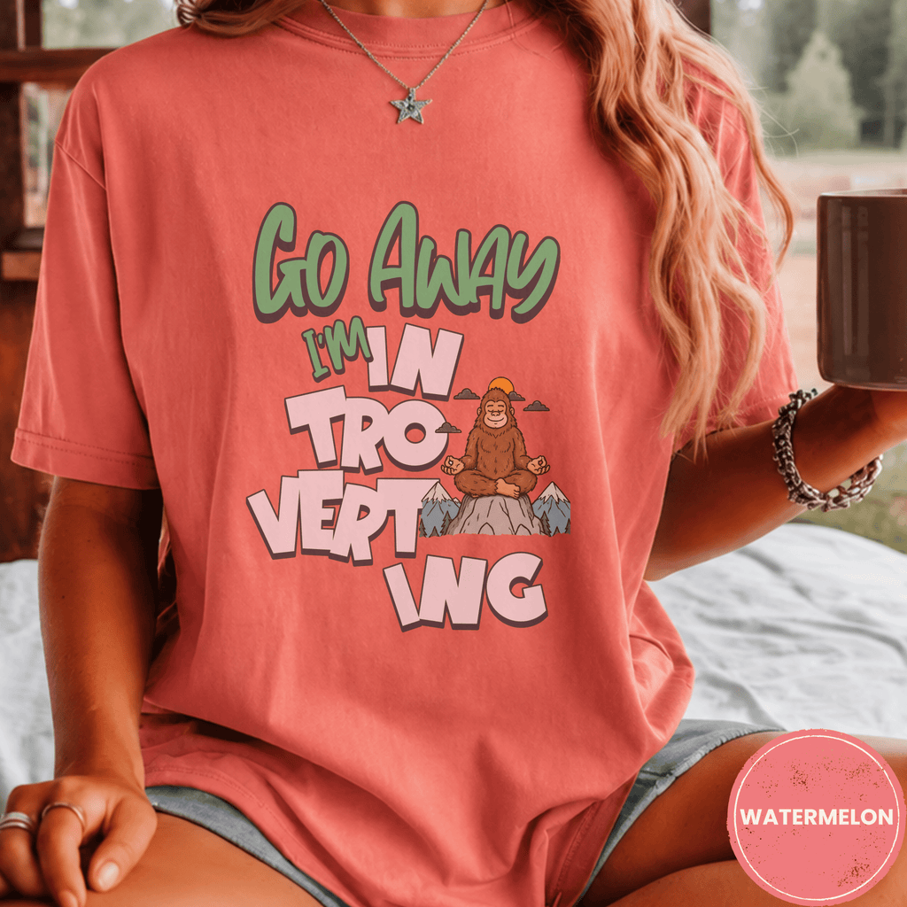 Comfort Colors® Go Away I'm Introverting Tee - Deadpan Outdoors Co.