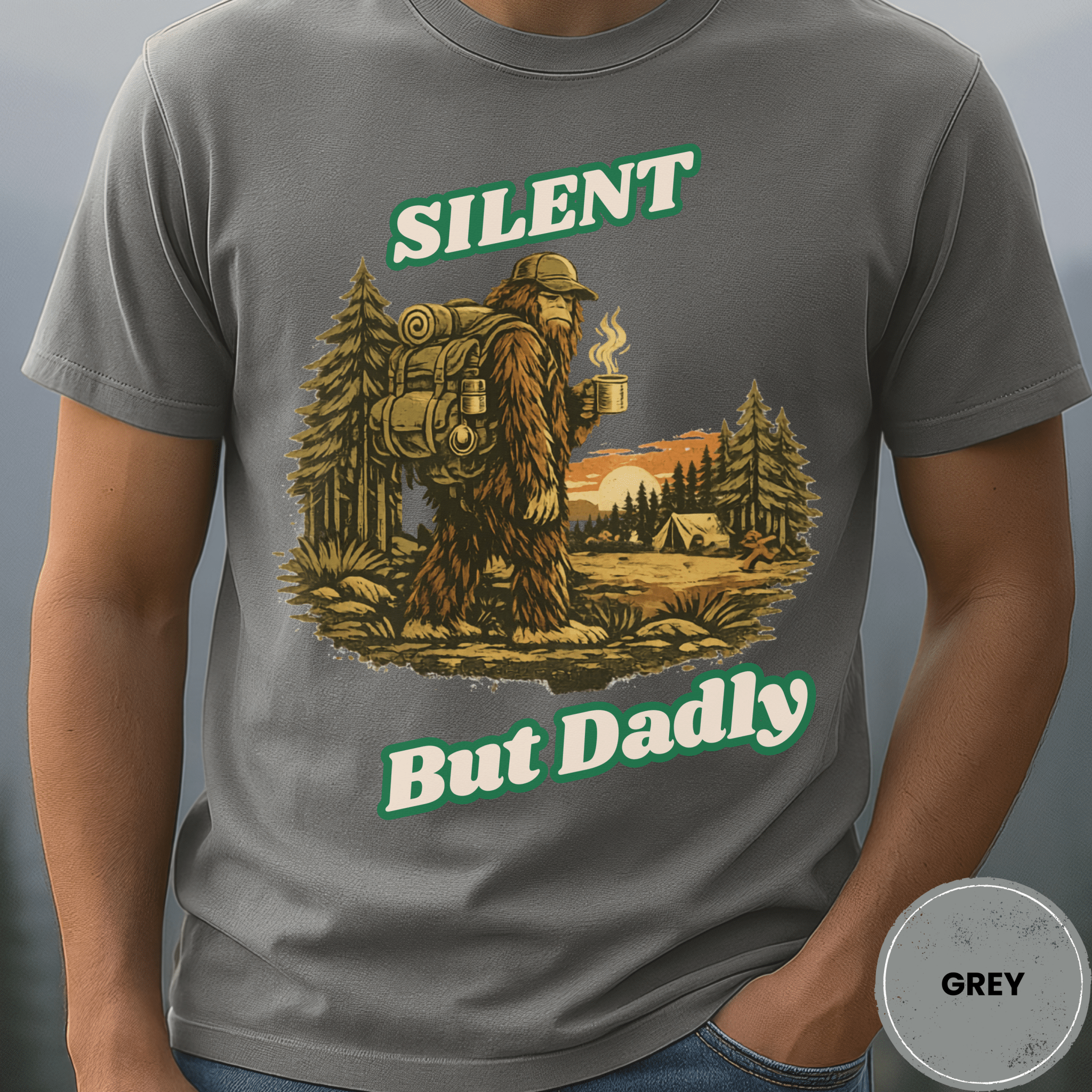 Comfort Colors® Silent But Dadly Tee - Deadpan Outdoors Co.