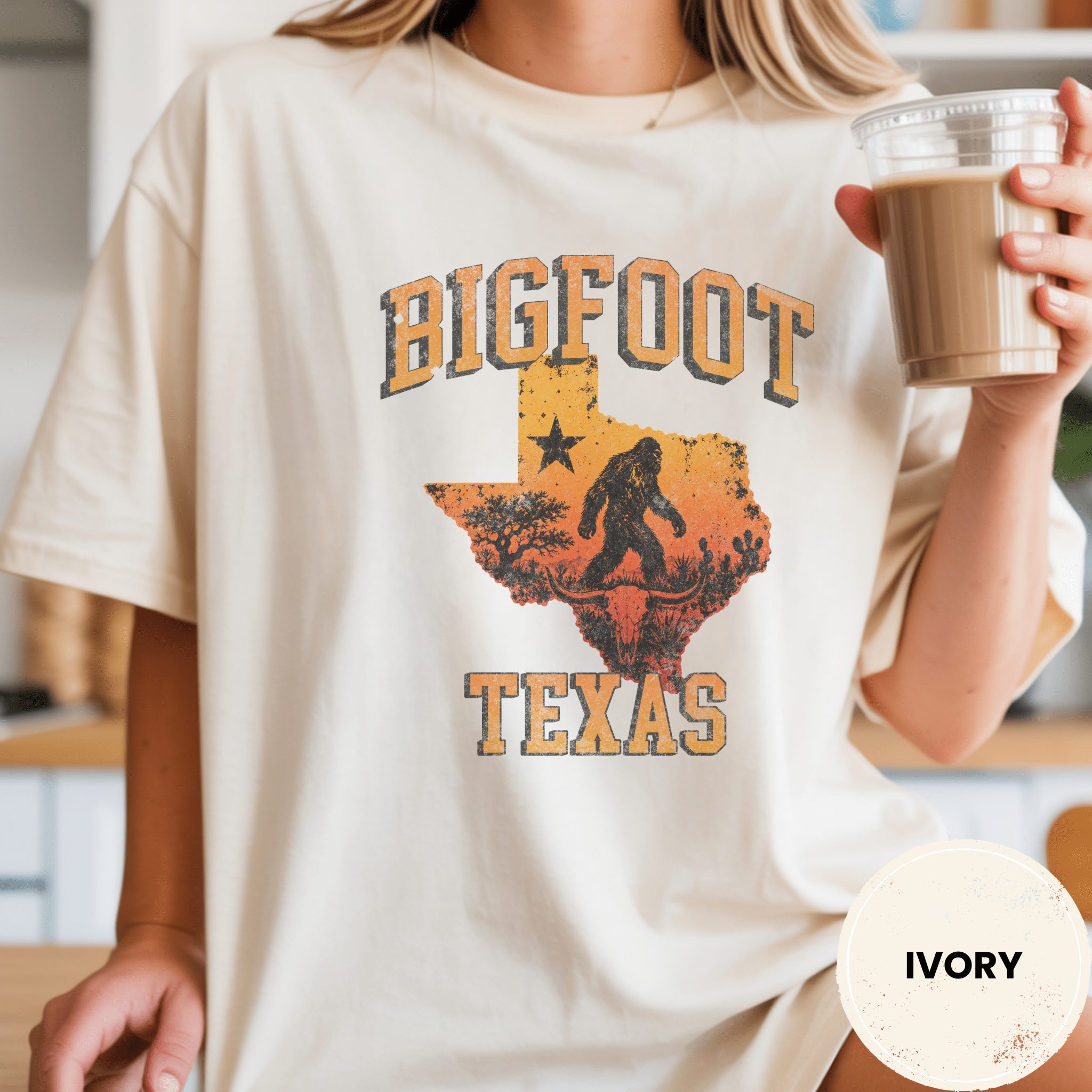 Comfort Colors® Bigfoot Texas State Tee - Deadpan Outdoors Co.