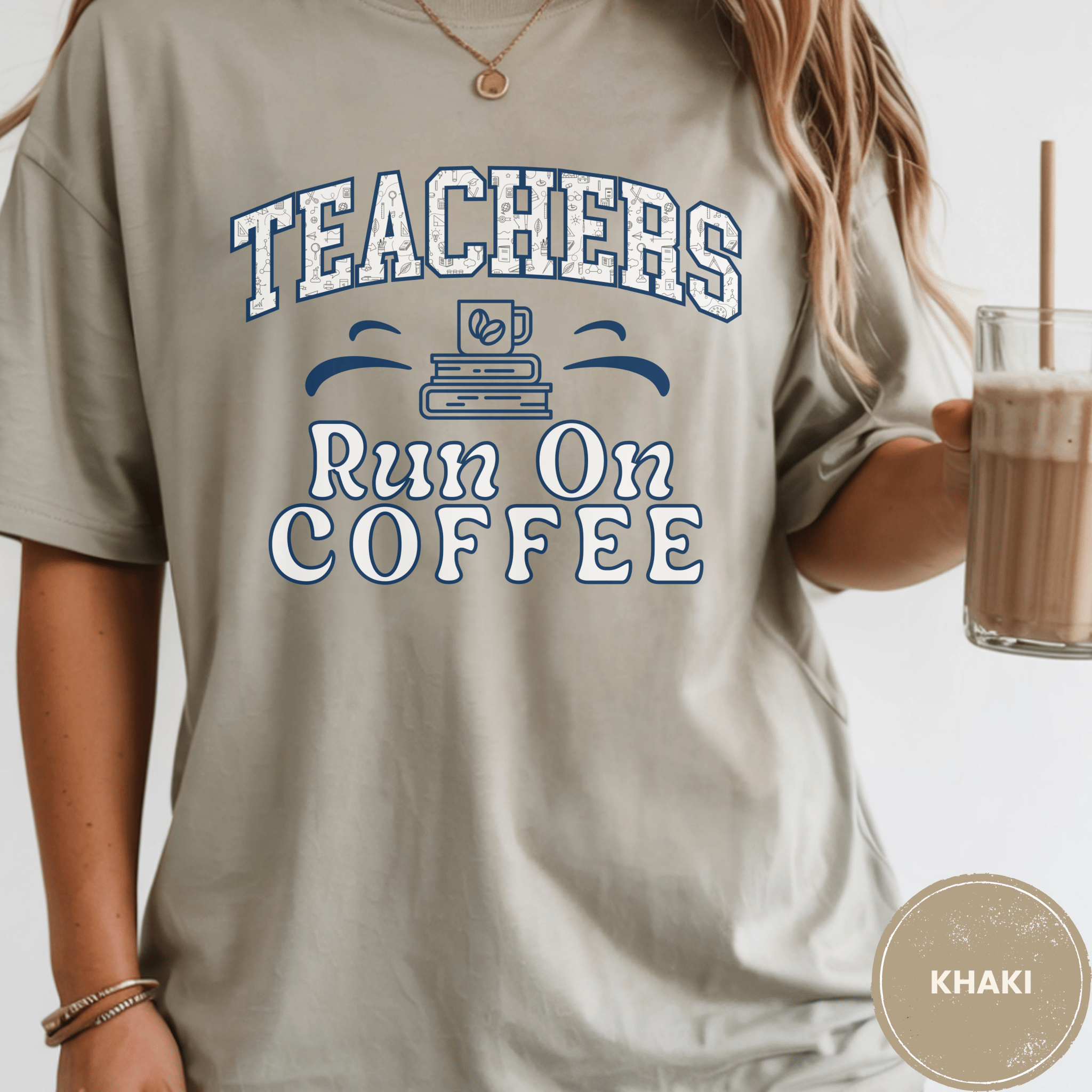 Comfort Colors® Teachers Run on Coffee Tee - Deadpan Outdoors Co.