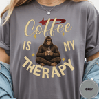 Comfort Colors® Coffee is My Therapy Tee - Deadpan Outdoors Co.