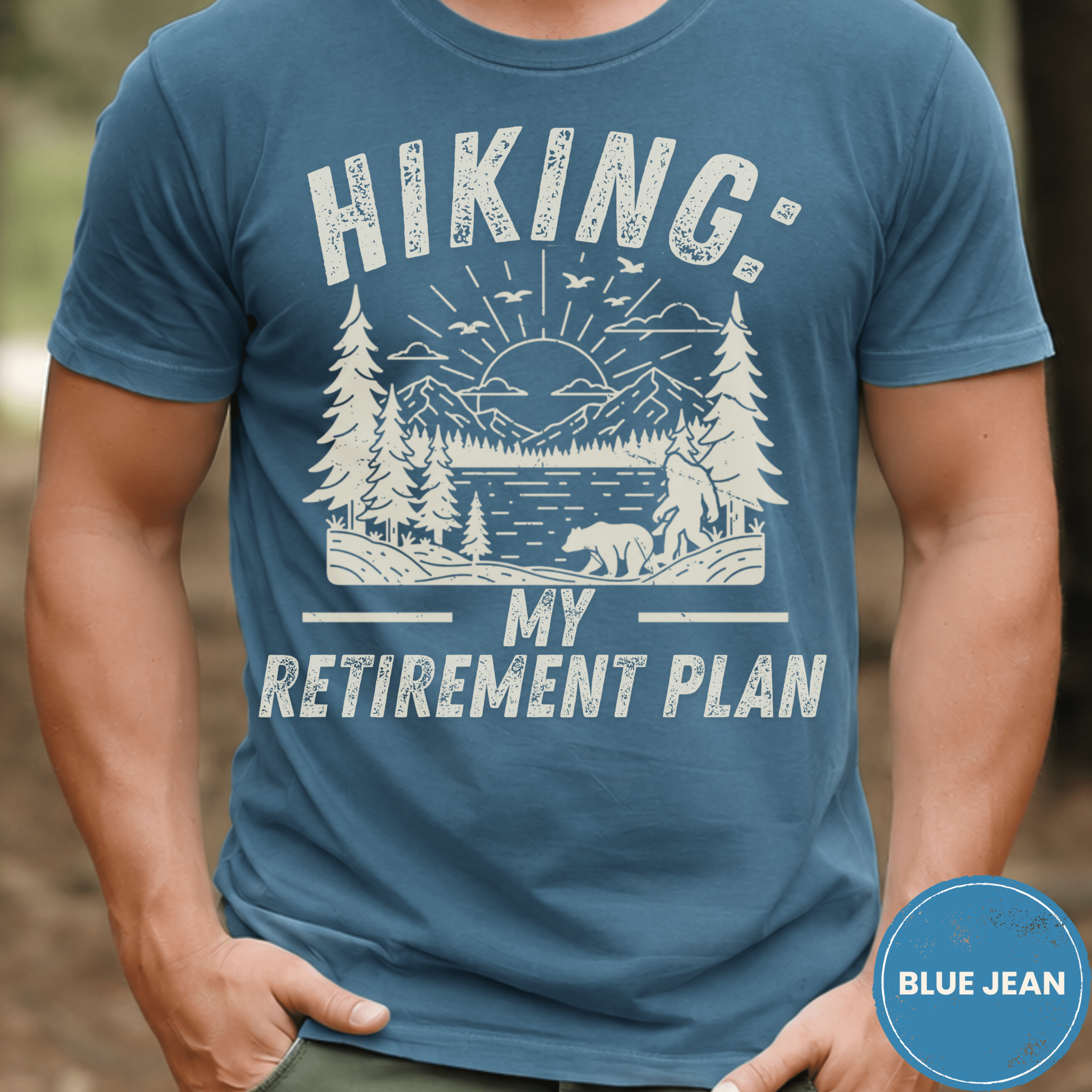 Comfort Colors® Hiking My Retirement Plan Shirt, Funny Hiker Tee, Outdoor Retirement Gift, Nature Lover T-shirt - Deadpan Outdoors Co.